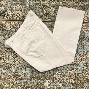 RAFAELLA - Size 12 -White Denim Classic Jeans - 5 Pocket Style - Mint Condition!